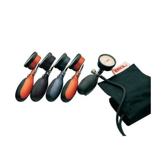 ERKA® KOBOLD - SFIGMOMANOMETRO AD ANEROIDE SENZA FONENDOSCOPIO - SUPER PROFESSIONALE - BRACCIALE CON CHIUSURA A VELCRO - ROSSO
