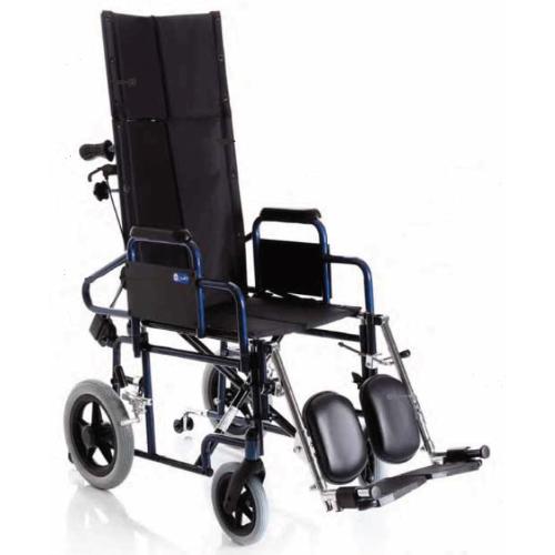 CARROZZINA CONFY-S GO CON SEDUTA 46 cm - PIEGHEVOLE - DI TRANSITO - IN ALLUMINIO VERNICIATO - SINGOLA CROCIERA - BRACCIOLI CORTO ESTRAIBILE - FRENO OPERATORE 