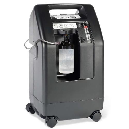 DEVILBISS 525KS - Concentratore di ossigeno con allarme visivo ed acustico (concentrazione di ossigeno: 93% ± 3% (0,5-5 l / min) - Flusso di ossigeno (0,5 - 5 l / min) in modalità continua - Poco rumoroso e a basso consumo energetico