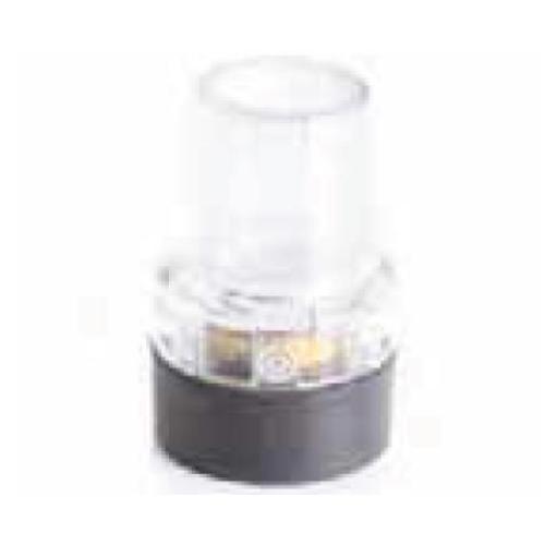 PUNTALE STANDARD CON BASE IN GOMMA E LUCE A LED (Adatto per tubo Ø 18 - 19 mm)  