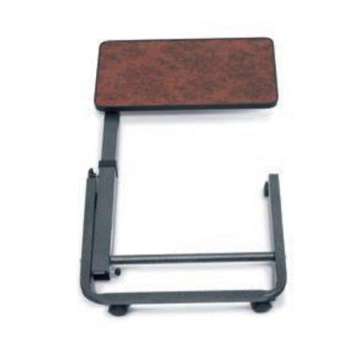 TAVOLINO SERVITORE DA LETTO SU RUOTE CON 1 PIANO INCLINABILE (60 x 40 cm) SOLLEVAMENTO MANUALE - COLORE LEGNO - ALTEZZA BASE CHE SI INFILA SOTTO IL LETTO: 7,5 cm - Pieghevole e facilmente collocabile in poco spazio.