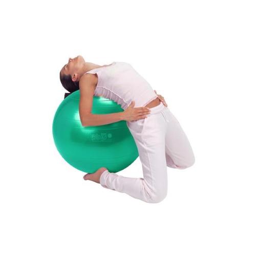 PALLONE PER RIABILITAZIONE Dim. Ø 75 cm. (Verde) GYMNIC PLUS - UTILIZZATO NEL SETTORE RIABILITATIVO SPORTIVO E DEL FITNESS. TESTATO PER SUPPORTARE 120 Kg. (BRQ= Qualità resistente allo scoppio)