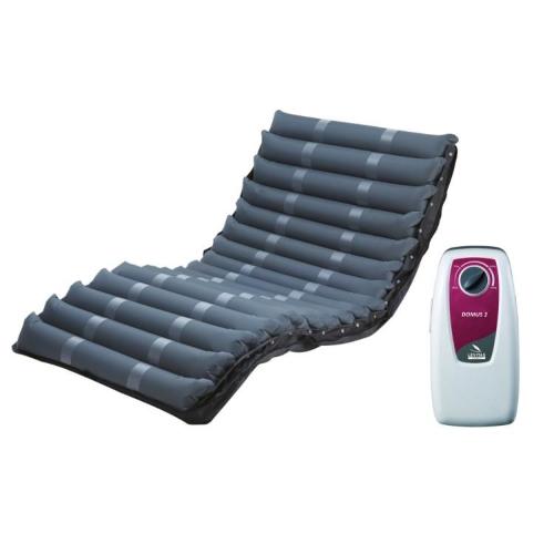 DOMUS 2 - KIT ANTIDECUBITO A CICLO ALTERNATO - MATERASSO (80 x 190 x h. 9,5 cm) AD ELEMENTI INTERCAMBIABILI E COMPRESSORE CON REGOLAZIONE - PER LA PREVENZIONE E IL TRATTAMENTO DELLE PIAGHE DA DECUBITO DI SECONDO STADIO