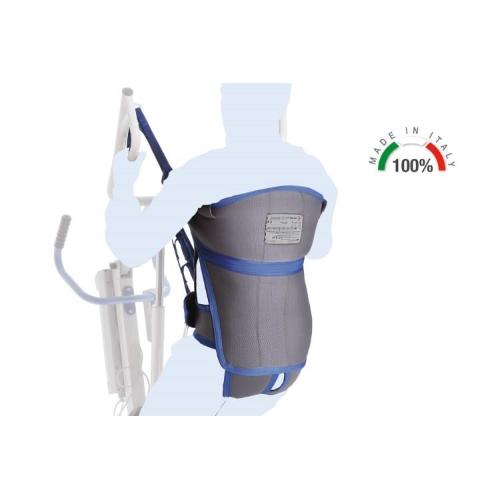 IMBRACATURA PER VERTICALIZZATORE MODELLO PELVICA - Realizzata e cucita interamente in tessuto, nastro e filo 100% poliestere - Tessuto antistrappo e altamente traspirante - IDEALE PER MODELLO MOR-RI830/835