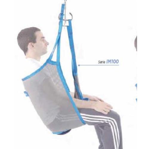 Imbracatura standard in rete (Taglia M) per sollevamalati SENZA POGGIATESTA  (Portata max 250 kg) - Testata da istituto accreditato nel rispetto dei requisiti previsti dalla norma tecnica UNI EN ISO 10535.