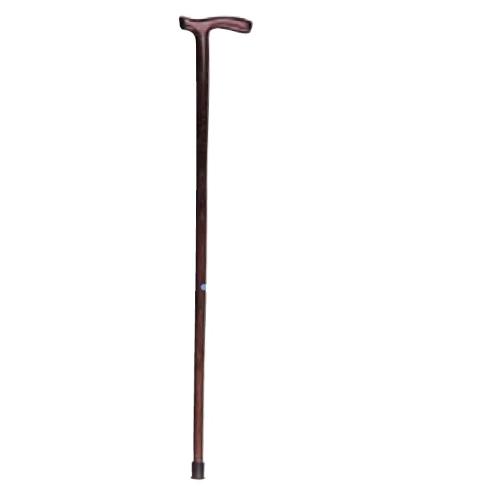 BASTONE (M) IN LEGNO DI FAGGIO NATURALE CON MANICO A "T" - lunghezza 92 cm - DA UOMO