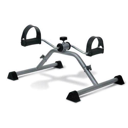 PEDALIERA in acciaio cromato per esercizi di riabilitazione degli arti inferiori (da usare seduti) o superiori (appoggiata su un tavolo).