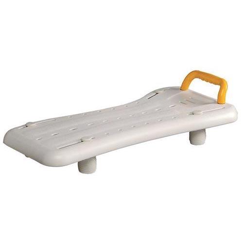 TAVOLA / ASSE PER VASCA DA BAGNO (71 x 32 x 28 cm) IN PLASTICA ANTISCIVOLO CON MANIGLIA, ALLOGGIAMENTO PORTA SAPONE E FORI PER L'ACQUA - REGOLABILE IN LARGHEZZA