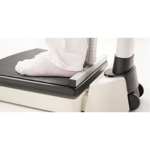 SECA - Bilancia elettronica wireless a colonna - portata 300 kg, divisione 50 g < 150 kg > 100 g - con altimetro integrato per uso medico -  funzione BMI (Body-Mass-Index): condizioni nutrizionali dei pazienti.