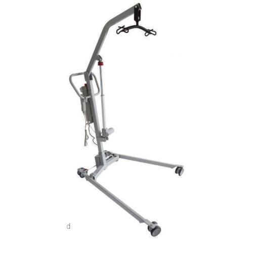 SOLLEVAMALATI ELETTRICO (Portata max 205 kg) ATTUATORE TIMOTION - STRUTTURA IN ACCIAIO VERNICIATO - RUOTE PIROETTANTI (2 con freno) - BASE REGOLABILE IN LARGHEZZA - PULSANTE PER STOP DI EMERGENZA