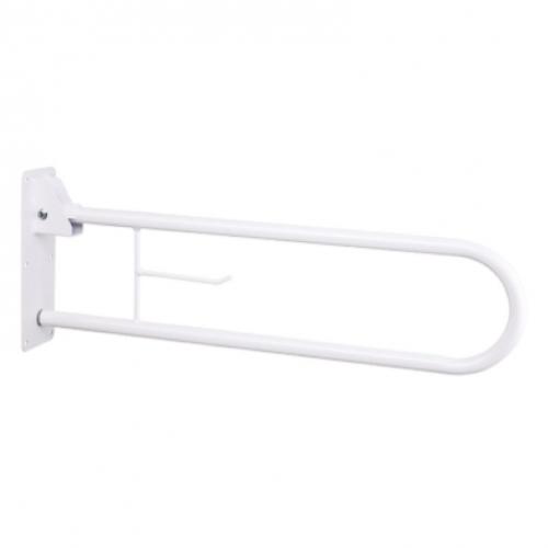 MANIGLIA RIBALTABILE DI SICUREZZA DA BAGNO (75 cm) CON FISSAGGIO A MURO - Maniglione per bagno in acciaio