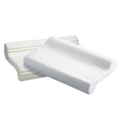 CUSCINO CERVICALE SPECIALE IN POLIURETANO ESPANSO - Fodera in cotone jersey - Indicato nell’artrosi cervicale, è utilizzabile in quattro posizioni, striature per massaggio e ventilazione durante il riposo (62X33X10)