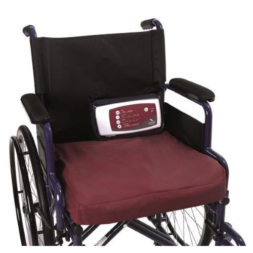 CUSCINO DINAMICO PER CARROZZINA - Composto da una base in poliuretano e cilindri che grazie ad un motore alimentato a batterie effettuano un massaggio. Autonomia 12 ore circa - Fodera impermeabile