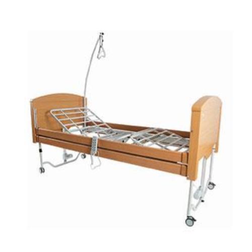 "LETTO ALLUNGABILE" ELETTRICO ELEVABILE H 23-62 cm (90 cm x  da 200 a 215 cm) (Funzione Trendelenburg e Anti-Trendelenburg) SPONDE LATERALI - PORTATA MAX 180 kg - 4 RUOTE PIROETTANTI CON FRENO