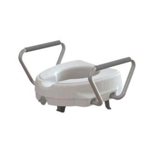 Alzawater H: 12.5 cm con braccioli fissi con meccanismo di bloccaggio anteriore e posteriore - si adatta alla gran parte dei WC - Portata massima 130 Kg