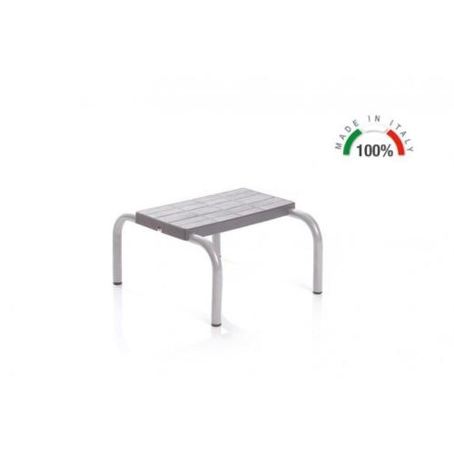 PREDELLINO AD UN GRADINO ANTISCIVOLO IN ACCIAIO CROMATO (Portata max: 150kg)