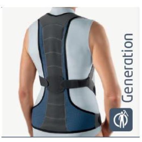 ORTESI PER IL TRATTAMENTO DELL'OSTEOPOROSI - TG. M - (lunghezza schiena 50 - 55 cm) - Stecca per la schiena stabile e in alluminio, preformata anatomicamente e in modo individuale, modellabile senza ulteriori strumenti