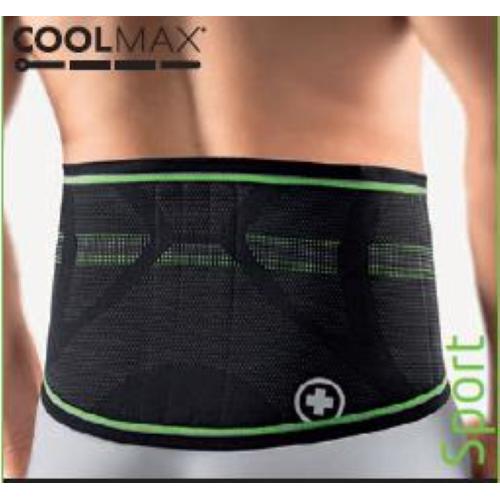 FASCIA DORSALE UOMO - TG. 7 - (Circonf. vita 130 - 140 cm) - Fascia dorsale con pelotta - Fascia dorsale per la stabilizzazione muscolare del tratto lombare della colonna vertebrale - 