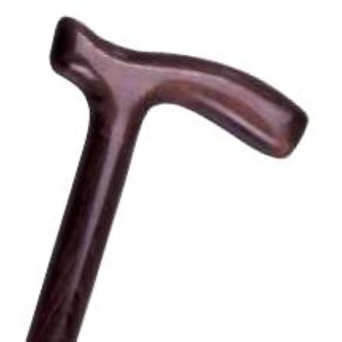 BASTONE (M) IN LEGNO DI FAGGIO NATURALE CON MANICO A "T" - lunghezza 92 cm - DA UOMO