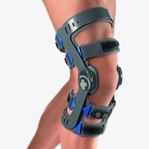 BORTH GENUXPRESS - TAGLIA M - larg. ginocchio 9.5 / 10.5 cm - giro coscia 47 / 54 cm - Ortesi per ginocchio a telaio sul principio dei 4 punti per il direzionamento e la stabilizzazione dell'articolazione del ginocchio