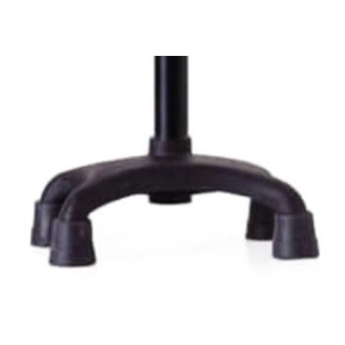 BASTONE REGOLABILE IN ALLUMINIO (Verde) CON BASE QUADRIPODE - MANICO A "T" - ALTEZZA REGOLABILE 74-97 cm - PORTATA MAX 110 kg