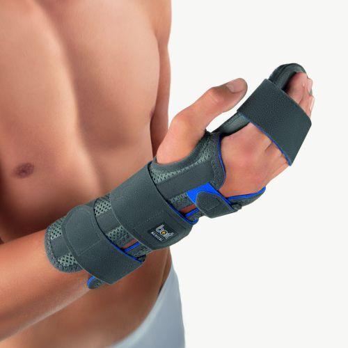 TUTORE MANUCARPAL® Combi - TG. L - (Circonf. polso 19-21 cm) - Ortesi della mano con appoggio-dita rimovibile, Da portare a destra o sinistra
