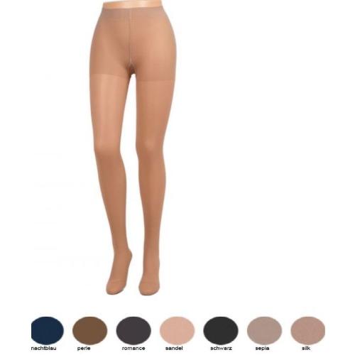 COLLANT 70 (Nero) - TAGLIA IV (L) - (Peso 63 - 75 Kg) - Supporto classe II (Media) - Collant con pantaloncino, forma anatomica molto accurata e lavorazione particolare sul tallone e sulla punta 