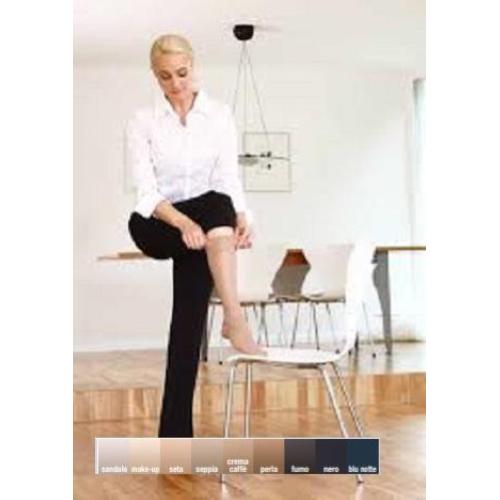 GAMBALETTO 140 (Seta)- TAGLIA I (XS) - (N° Piede 36-38)- Supporto classe III (Forte) - Gambaletto con bordino morbido - lavorazione particolare sul tallone