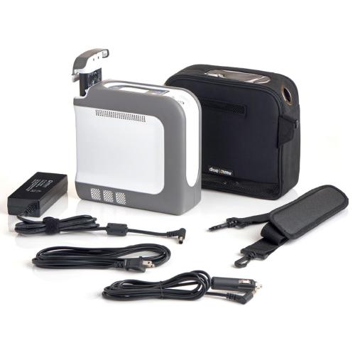 DEVILBISS 125K-XB iGo2 - Concentratore di ossigeno portatile con batteria extra - Uscita di ossigeno: 90% +4 / -3 - Produzione massima di O2: 1014ml - regolazione automatica - tecnologia brevettata SmartDose