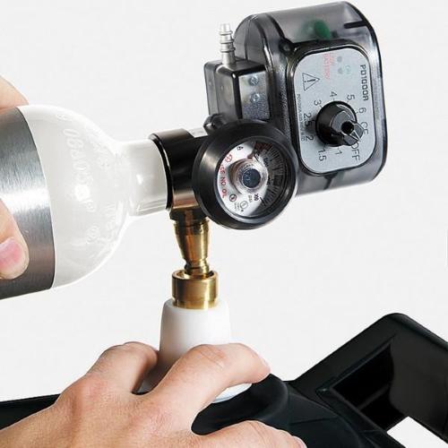 DEVILBISS Stazione di rifornimento di ossigeno domestico - iFill con 1 bombole PulseDose -  riempimento rapido e conveniente della bombola