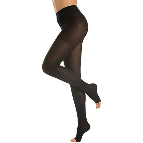 AktiVen® 100 COLLANT AT CCL2 - punta aperta - NERA - GR. II - collant compressiva medicale, per le cure mediche di base