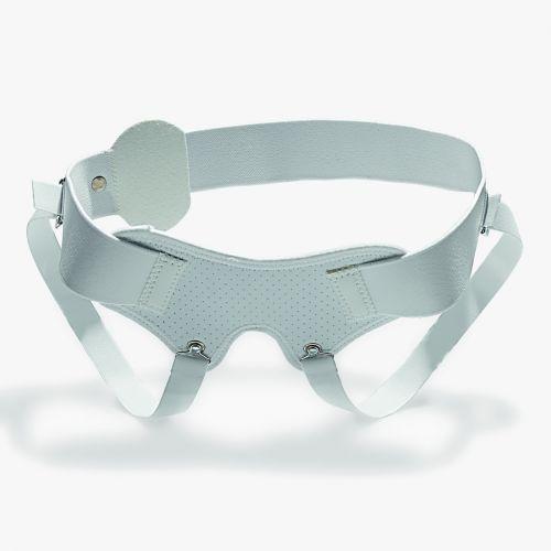 FASCIA PER ERNIA INGUINALE - TAGLIA S (Giro fianchi <89 cm) -  Bilaterale, pelotte rimovibili, utilizzabile unilateralmente. Con cinturino inguinale