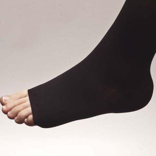 GAMBALETTO PUNTA APERTA 140 (Make-Up) - TAGLIA V (XL) - (N° piede 41-43) - Supporto classe III (Forte) - Gambaletto punta aperta con bordino morbido - lavorazione particolare sul tallone