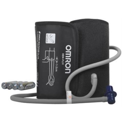 OMRON M7 INTELLI IT - HEM-7361T-EBK con bracciale Intelli Wrap 22-42 cm, Clinicamente validato, Rilevatore battito irregolare: AFib, Connessione App/Bluetooth