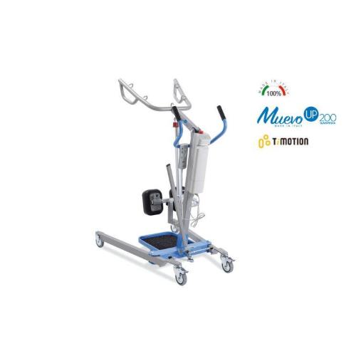 VERTICALIZZATORE MUEVO UP - (Portata max 200kg) – Con leva - Struttura in acciao verniciato - Meccanismo di apertura delle gambe tramite leva o pedale con blocco di sicurezza