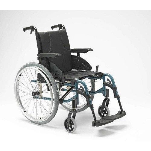 NOLEGGIO - CARROZZINA INVACARE  PIEGHEVOLE - Portata MAX 120 kg -RUOTE POSTERIORI IN ALLUMINIO