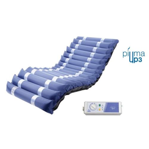 PIUMA UP3 - KIT ANTIDECUBITO A CICLO ALTERNATO E STATICO - Materasso Nylon+PVC (196 x P:86 x H:13 cm) 17 ELEMENTI INTERCAMBIABILI - COMPRESSORE CON REGOLAZIONE - SISTEMA DI ALLARME BASSA PRESSIONE - PREVENZIONE PIAGHE DA DECUBITO DI III STADIO