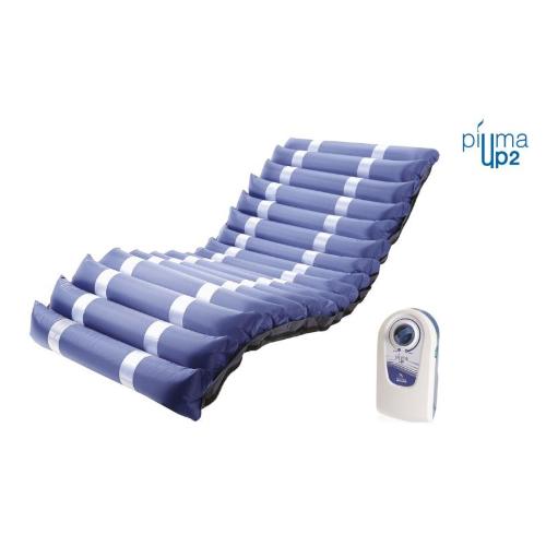 PIUMA UP2 - KIT ANTIDECUBITO A CICLO ALTERNATO - Materasso Nylon+PVC (86 x 196 x h. 13 cm) 17 ELEMENTI INTERCAMBIABILI - COMPRESSORE CON REGOLAZIONE - TEMPO DI CICLO 12 MIN. - PER PIAGHE DA DECUBITO DI III STADIO