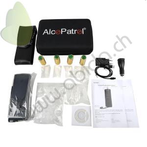 ETILOMETRO PROFESSIONALE AP 338 - Con sensore a cella - TOUCHSCREEN - STAMPANTE IN DOTAZIONE - Auto ricalibrazione: sostituzione facile del modulo precalibrato - 150.000 memorie test completi - BORSA DI TRASPORTO - BATTERIA RICARICABILE