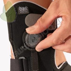 BORT MalleoXpress Active - TAGLIA M (CIRC. 21 -23 CM) PIEDE SX - NERO - Bendaggio morbido per mobilizzare e stabilizzare l'articolazione tibio-tarsale - Completamente apribile - Chiusura Boa  